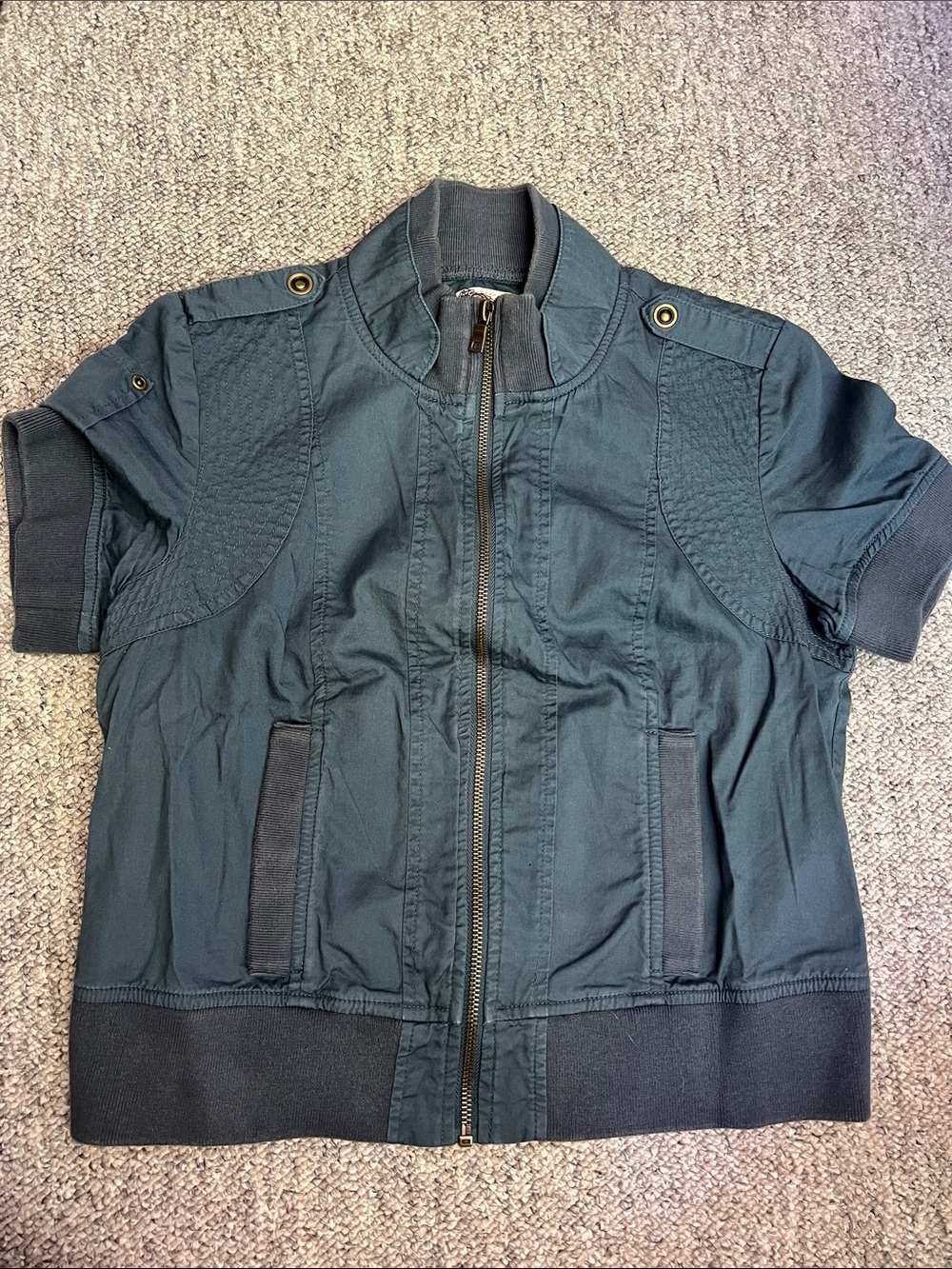 Tulle women’s Short-Sleeve Zip Front Jacket
